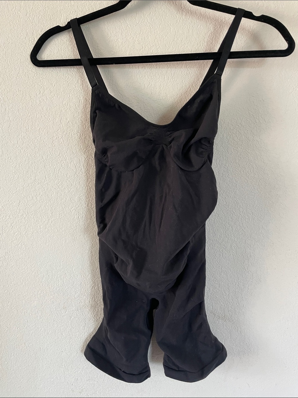 Skims Maternity Black Shapewear Bodysuit with Adjustable Straps